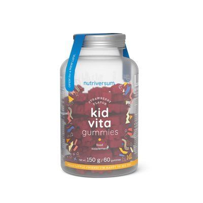 Мультивітаміни Nutriversum Kid Vita Gummies (полуниця) 60 таблеток DS-2607 фото