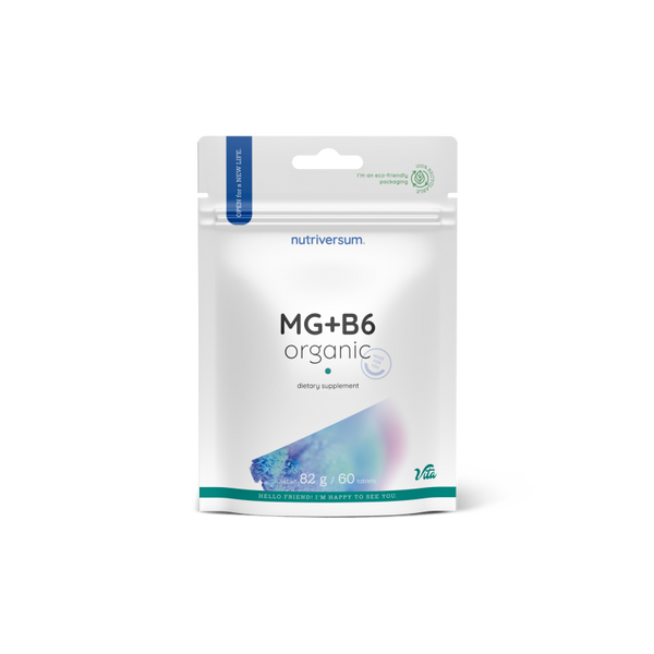 Магній та вітамін B6 Nutriversum MG+B6 ORGANIC, 60 таблеток DS-2261 фото