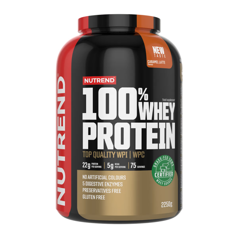 Протеїн Nutrend 100% Whey Protein (карамель латте) 2250 г DS-0039 фото