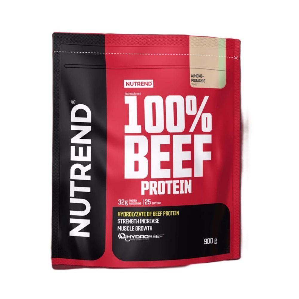 Протеїн Nutrend 100% Beef Protein (мигдаль+фісташка) 900 г DS-2472 фото