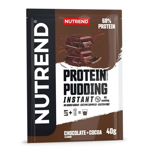 Протеїновий пудинг Nutrend Protein Pudding (шоколад + какао) 40 г DS-2475 фото