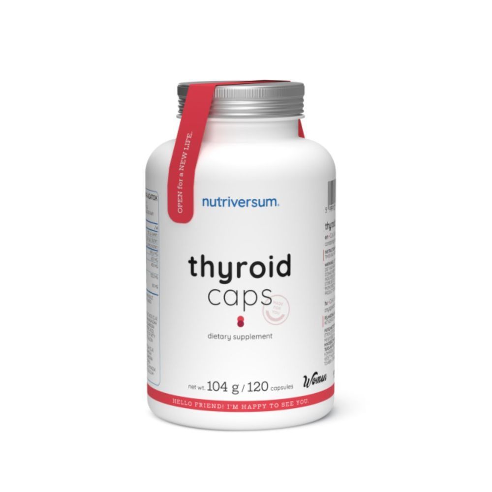 Підтримка щитоподібної залози Nutriversum Thyroid Caps, 120 капсул DS-2182 фото