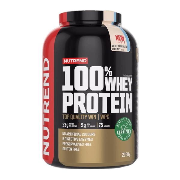 Протеїн Nutrend 100% Whey Protein (білий шоколад + кокос) 2250 г DS-2345 фото