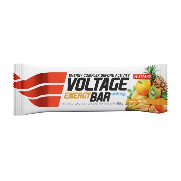 Вуглеводний батончик Nutrend Voltage Energy bar (екзотичні фрукти) 65 г DS-2117 фото