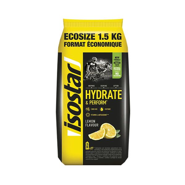 Ізотонічний порошок Isostar Ecosize Hydrate & Perform (лимон) 1,5 кг DS-2569 фото
