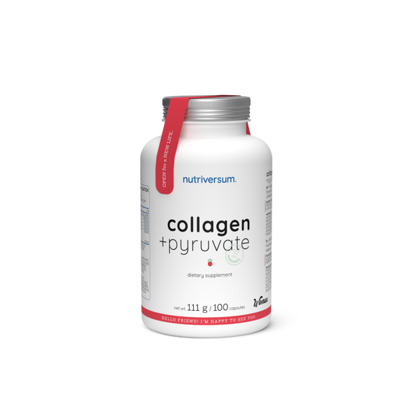 Колаген та піруват кальцію Nutriversum COLLAGEN+PYRUVATE, 100 капсул DS-2206 фото