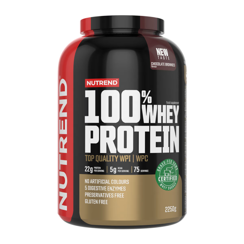 Протеїн Nutrend 100% Whey Protein (шоколадні брауні) 2250 г DS-2342 фото
