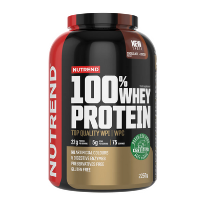 Протеїн Nutrend 100% Whey Protein (Шоколад + Какао) 2250 г DS-2343 фото