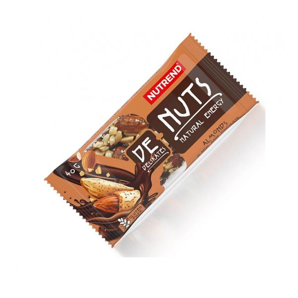 Батончик зерновий Nutrend De-Nuts (vигдаль у чорному шоколаді) 40 г DS-0100 фото