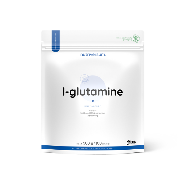 Амінокислота Nutriversum L-GLUTAMINE, 500 г DS-2140 фото