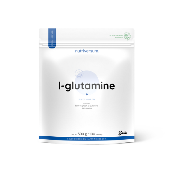 Амінокислота Nutriversum L-GLUTAMINE, 500 г DS-2140 фото