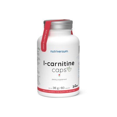 Жироспалювач Nutriversum L-Carnitine Caps, 60 капсул DS-2192 фото