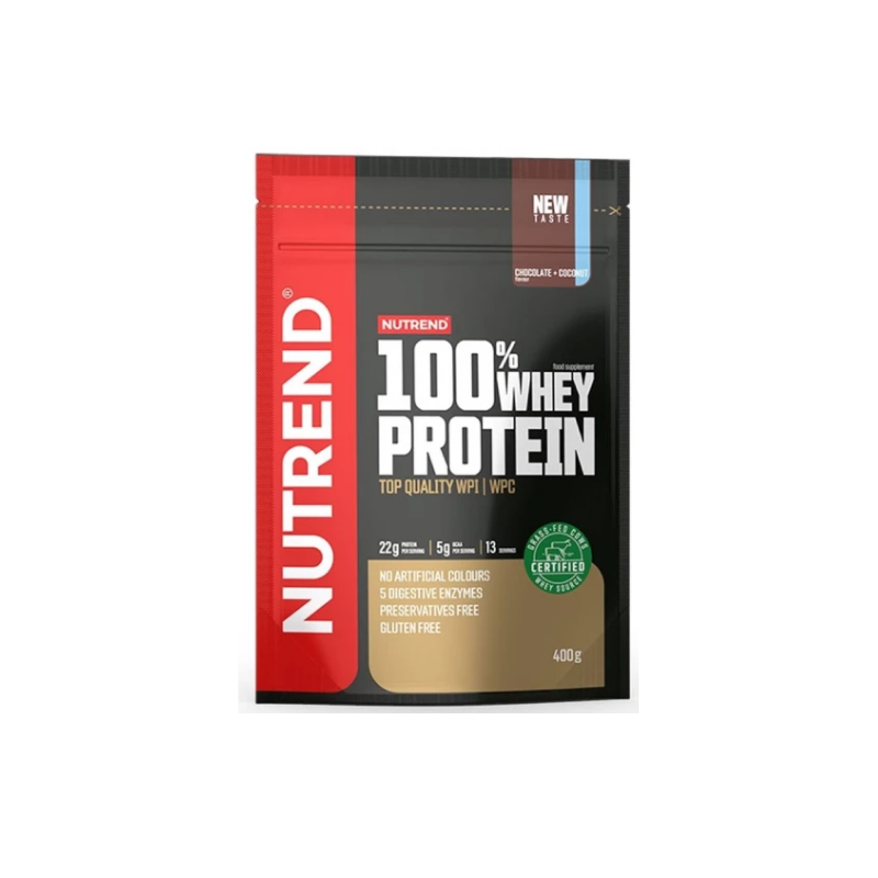 Протеїн Nutrend 100% Whey Protein (шоколад + кокос) 400 г DS-2346 фото