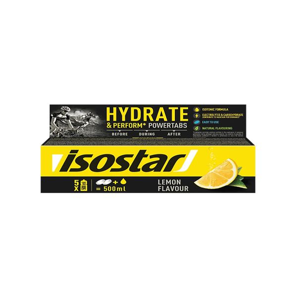 Шипучі таблетки Isostar Hydrate & Perform Powertabs (лимон) 10 таблеток DS-2573 фото