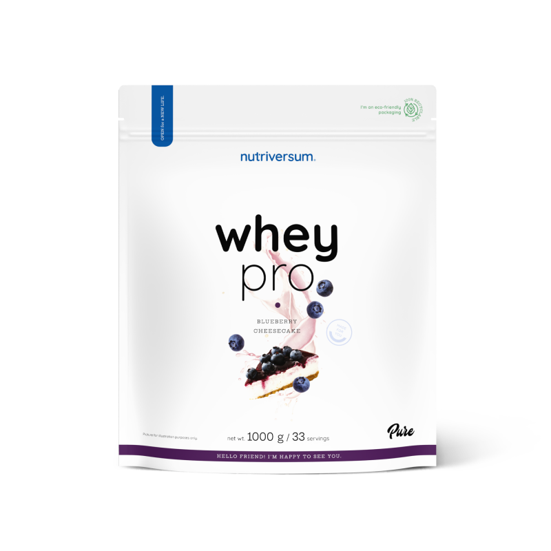 Протеїн Nutriversum Whey Pro (чорничний чізкейк) 1000 г DS-2301 фото