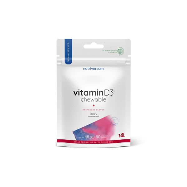 Вітамін D3 Nutriversum VITAMIN D3 (жувальні) 60 таблеток DS-2389 фото