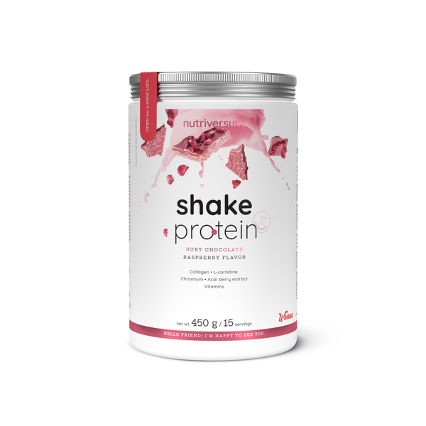 Протеїн Nutriversum SHAKE PROTEIN (рожевий шоколад) 450 г DS-1141 фото