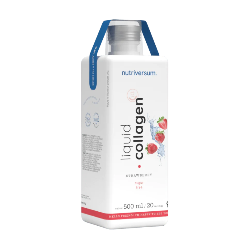 Колаген Nutriversum Liquid Collagen 10000 мг Sugar Free (полуниця) 500 мл DS-2239 фото