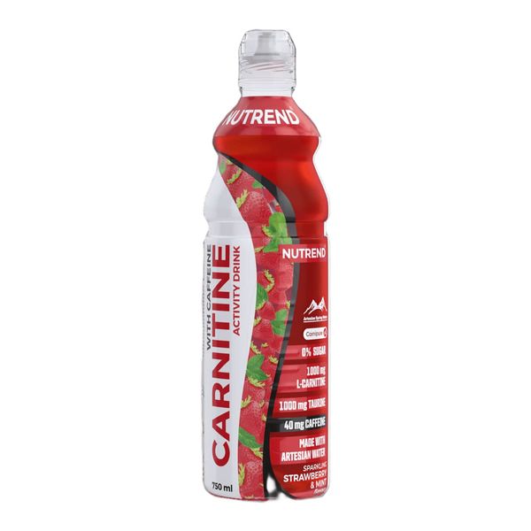 Жироспалювач Nutrend Carnitine Activity Drink with Caffeine (полуниця+м'ята) 750 мл DS-2413 фото