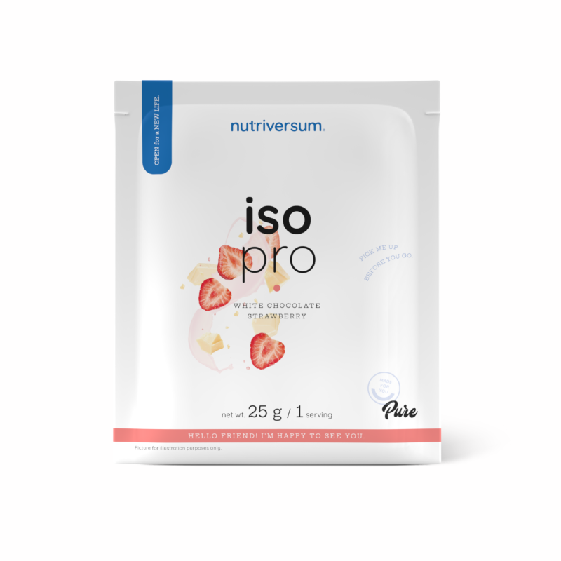 Протеїн Nutriversum Iso Pro (білий шоколад з полуницею) 25 г DS-1169 фото