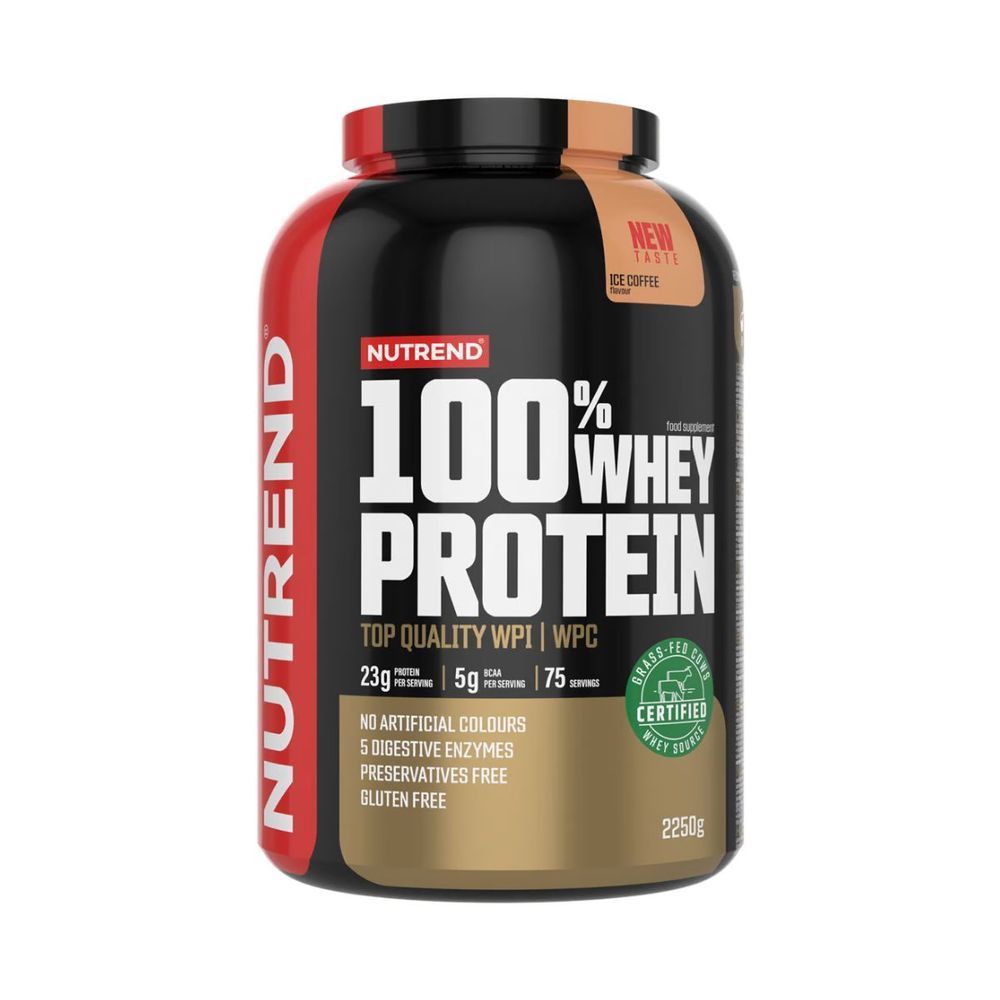 Протеїн Nutrend 100% Whey Protein (кава з льодом) 2250 г DS-2627 фото
