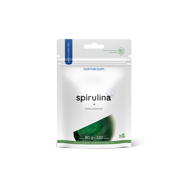 Спіруліна Nutriversum SPIRULINA, 120 таблеток DS-1138 фото
