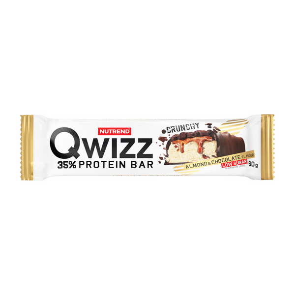 Протеїновий баточник Nutrend Qwizz Protein Bar (Мигдаль з шоколадом) 60 г DS-0181 фото