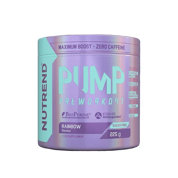 Передтренувальний комплекс Nutrend Pump Pre-Workout (веселка) 225 г DS-2371 фото