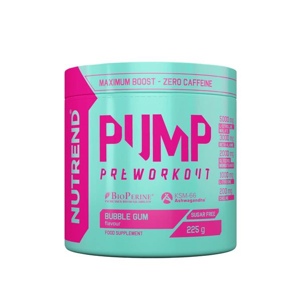 Передтренувальний комплекс Nutrend Pump Pre-Workout (жувальна гумка) 225 г DS-2372 фото