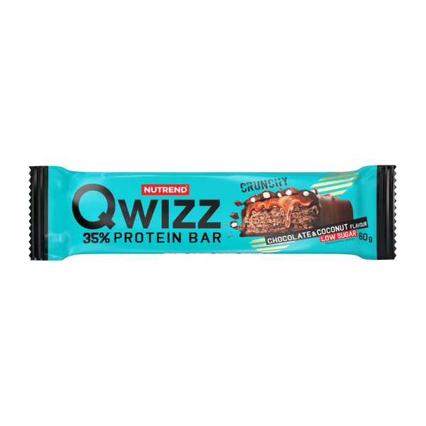 Протеїновий баточник Nutrend Qwizz Protein Bar (Шоколад + Кокос) 60 г DS-0183 фото