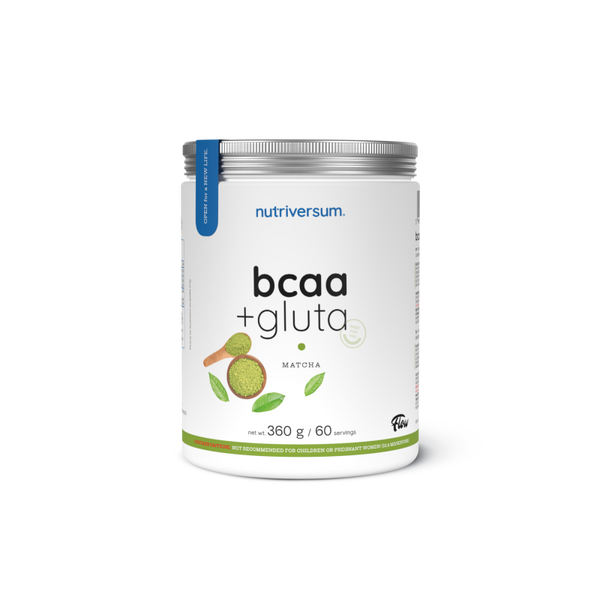 Амінокислоти Nutriversum BCAA + GLUTA (матча) 360 г DS-1122 фото