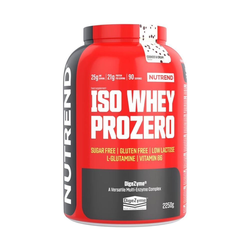 Протеїн Nutrend Iso Whey Prozero (печиво + крем) 2250 г DS-2630 фото