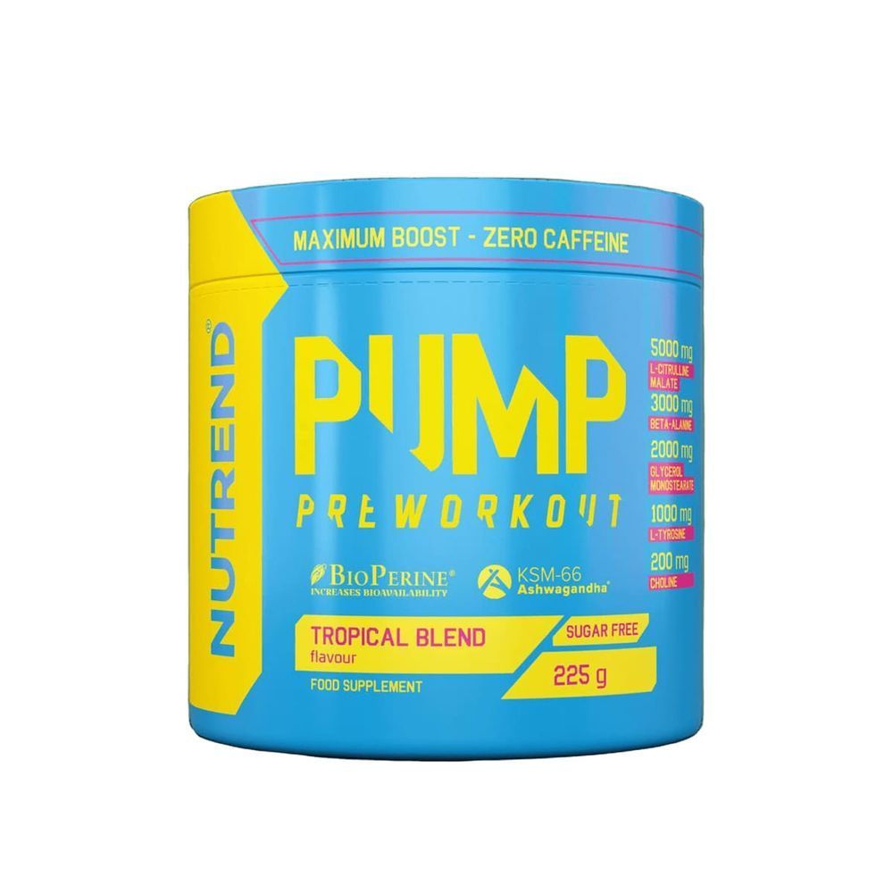 Передтренувальний комплекс Nutrend Pump Pre-Workout (тропічна суміш) 225 г DS-2373 фото
