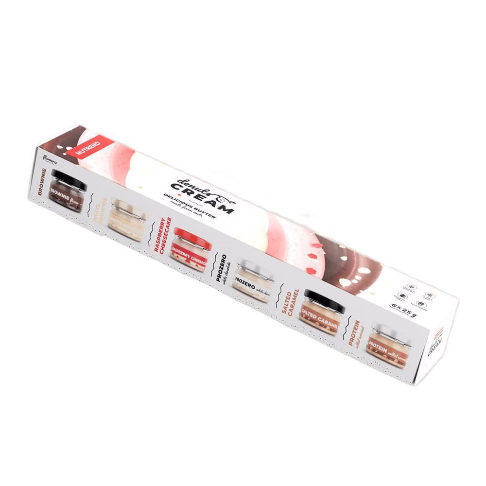 Подарункова коробка з арахісовим маслом Nutrend Denuts Cream, 6x25 г DS-2476 фото