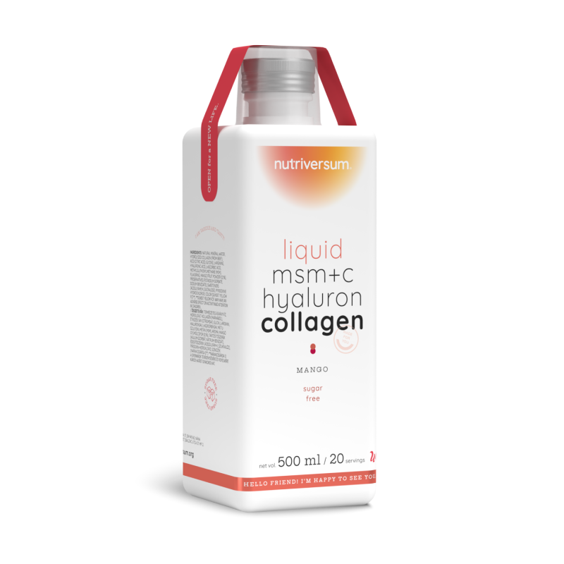 Колагеновий напій Nutriversum Liquid MSM + C Hyaluron Collagen (манго) 500 мл DS-2243 фото