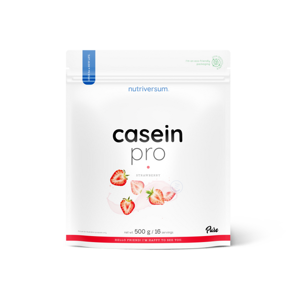 Казеїновий протеїн Nutriversum CASEIN PRO (полуниця) 500 г DS-1174 фото