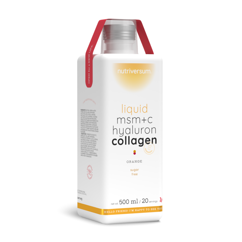 Колагеновий напій Nutriversum Liquid MSM + C Hyaluron Collagen (апельсин) 500 мл DS-2241 фото