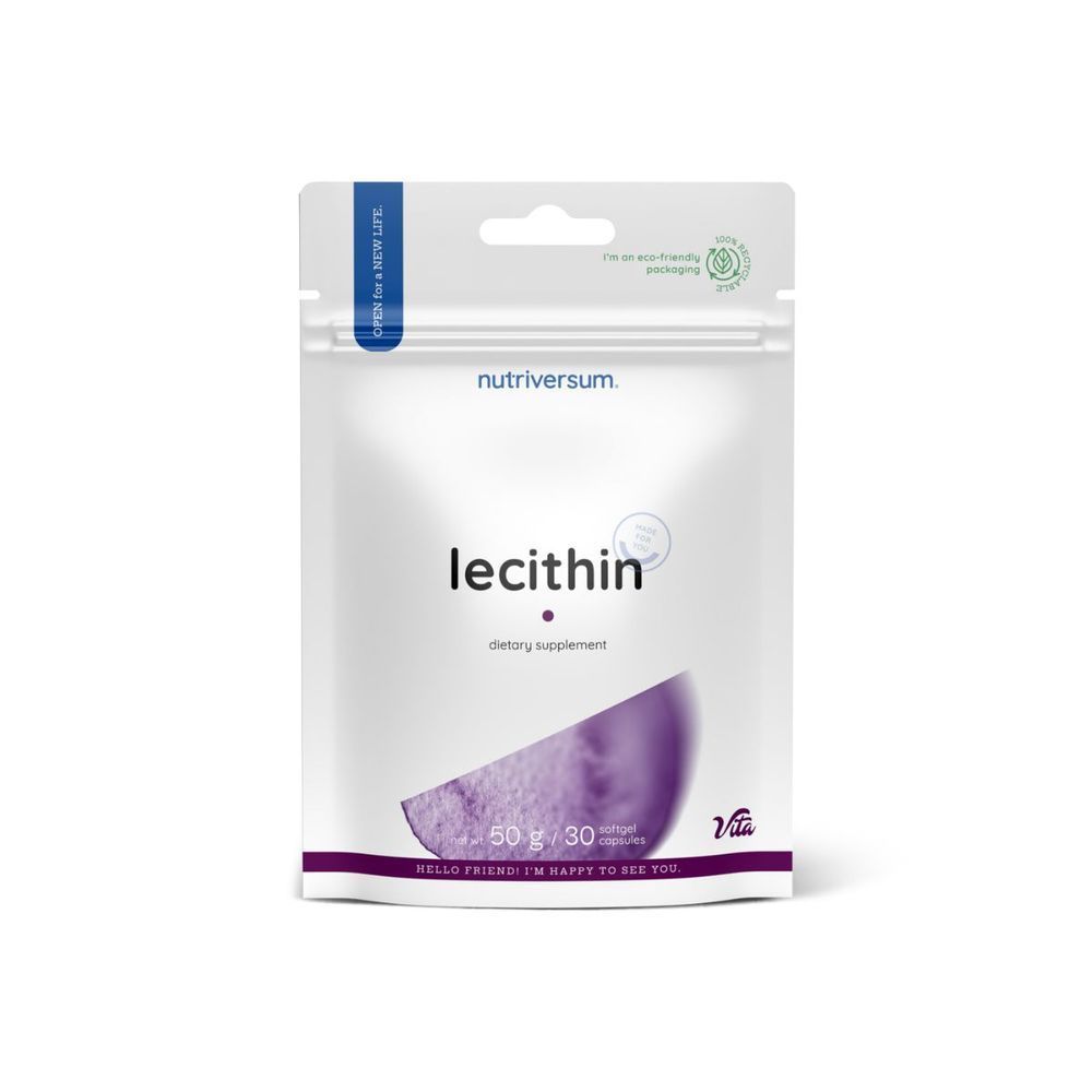 Лецитин Nutriversum Lecithin, 30 софтгелів DS-2260 фото