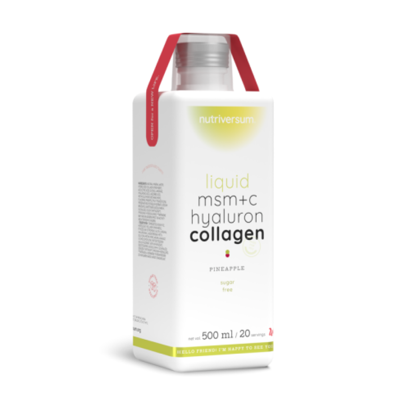 Колагеновий напій Nutriversum Liquid MSM + C Hyaluron Collagen (ананас) 500 мл DS-2240 фото