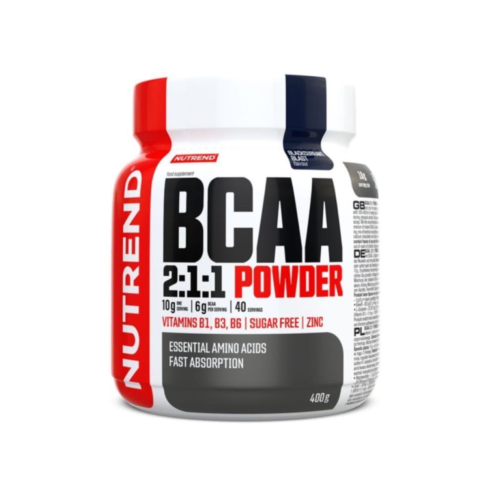 Амінокислоти Nutrend BCAA 2:1:1 Powder (вибух чорної смородини) 400 г DS-0006 фото