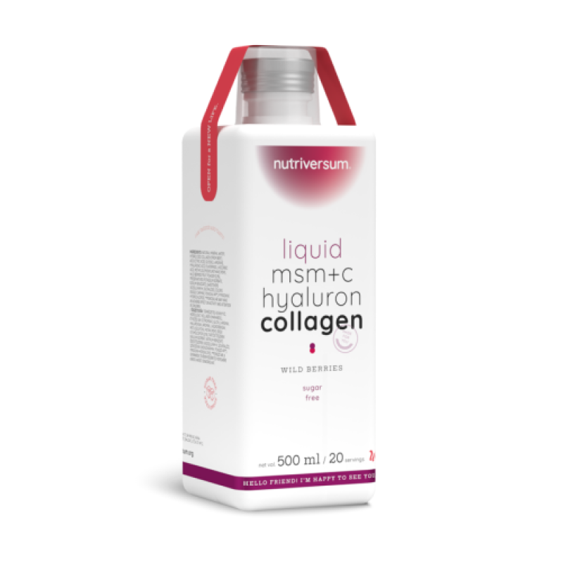 Колагеновий напій Nutriversum Liquid MSM + C Hyaluron Collagen (лісові ягоди) 500 мл DS-2242 фото