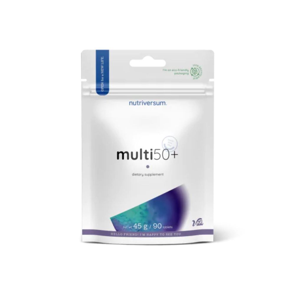 Полівітаміни для людей похилого віку Nutriversum Multi 50+, 90 таблеток DS-2609 фото
