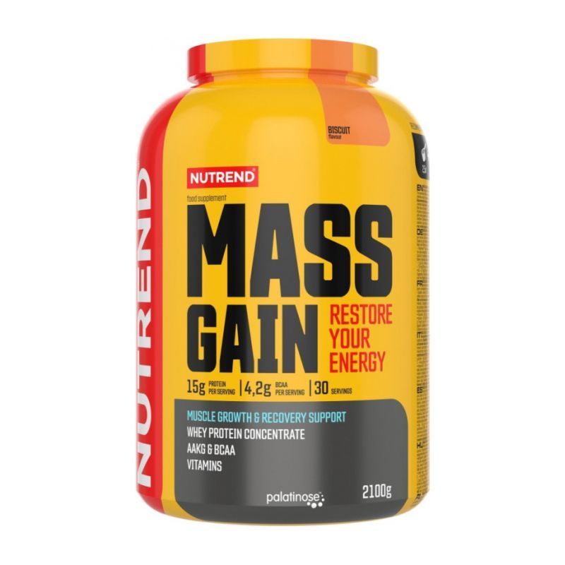 Гейнер Nutrend Mass Gain (бісквіт) 2100 г DS-0163 фото