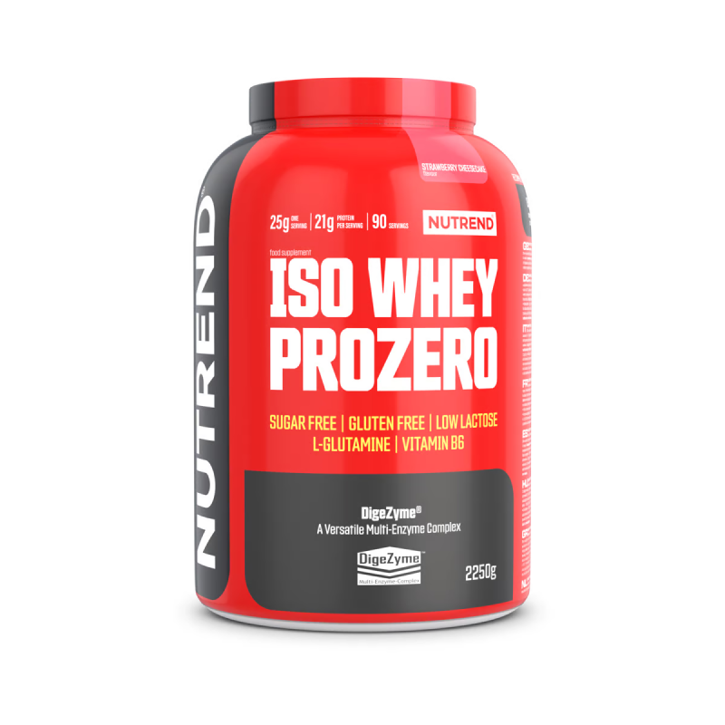 Протеїн Nutrend Iso Whey Prozero (полуничний чізкейк) 2250 г DS-0143 фото