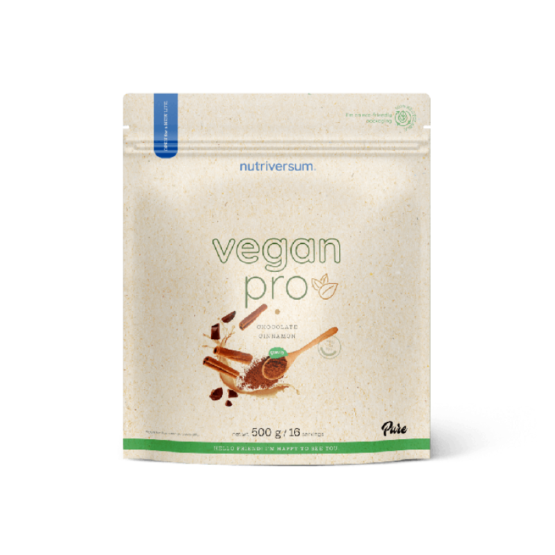 Протеїн Nutriversum Vegan Pro (шоколад з корицею та стевією) 500 г DS-2291 фото