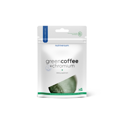 Екстракт зелених кавових зерен та хром Nutriversum GREEN COFFEE + CHROMIUM, 30 таблеток DS-2184 фото
