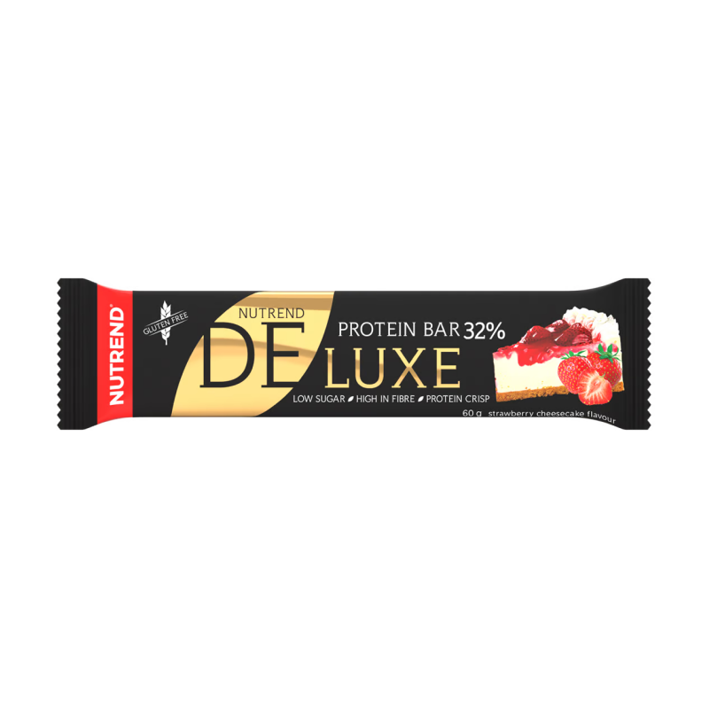 Протеїновий батончик Nutrend DeLuxe (полуничний чізкейк) 60 г DS-0024 фото