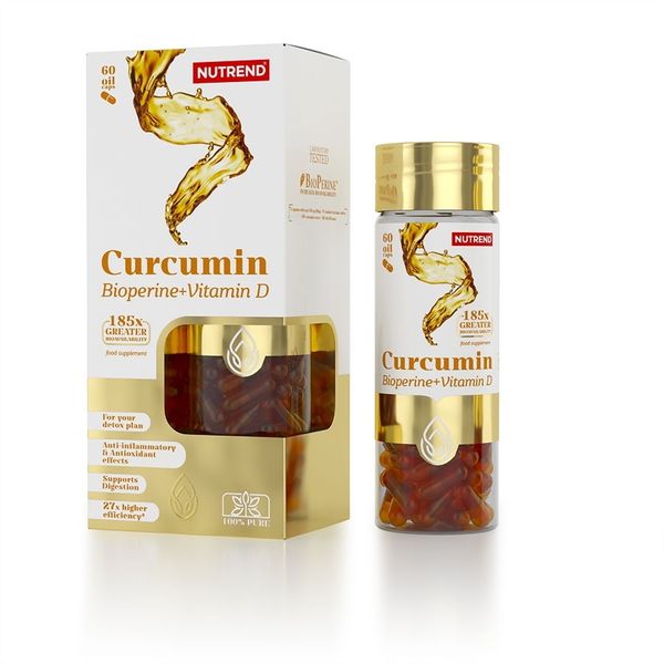 Добавка Nutrend Curcumin+Bioperine+Vitamin D, 60 капсул DS-0091 фото