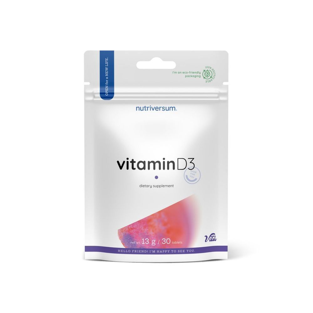Вітамін Nutriversum Vitamin D3, 30 таблеток DS-2490 фото