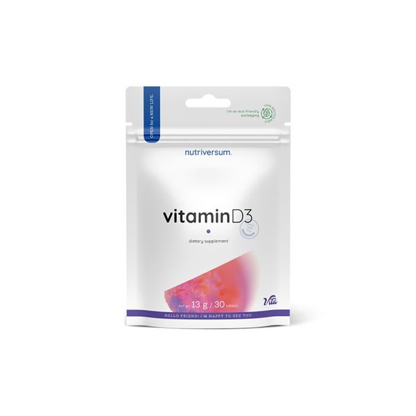 Вітамін D3 Nutriversum VITAMIN D3, 30 таблеток DS-2490 фото